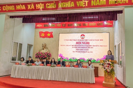 Hà Nội: 38 ứng cử viên HĐND xã Ngọc Hồi gặp gỡ cử tri tại 7 đơn vị bầu cử