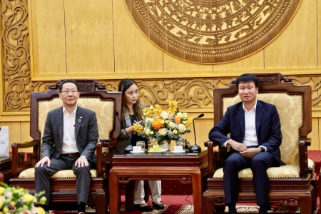 Ninh Bình: Lãnh đạo tỉnh làm việc với Tập đoàn Hải Phong Group và Công ty Kioxia Holdings