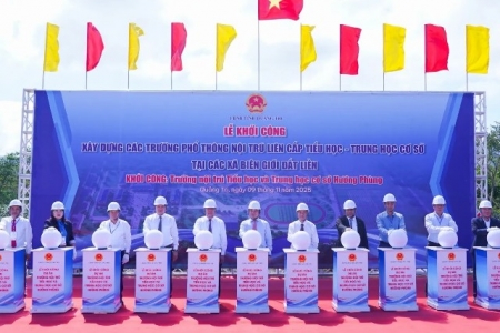 Quảng Trị đẩy nhanh tiến độ xây dựng hệ thống trường nội trú tại các xã biên giới