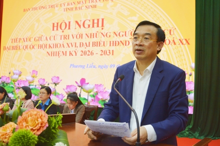 Bắc Ninh: Ứng cử viên tiếp xúc cử tri tại đơn vị bầu cử số 4 và số 14