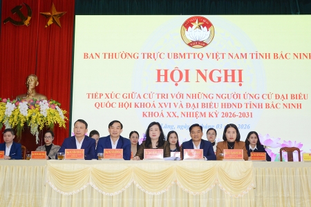 Bắc Ninh: Ứng cử viên đại biểu Quốc hội và HĐND tỉnh tiếp xúc cử tri tại đơn vị bầu cử