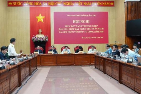 Quảng Trị đẩy mạnh các giải pháp tăng thu ngân sách và giải ngân vốn đầu tư công năm 2026