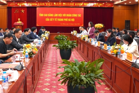 Sở Y tế Hà Nội sẵn sàng phối hợp, hỗ trợ ngành Y tế tỉnh Cao Bằng