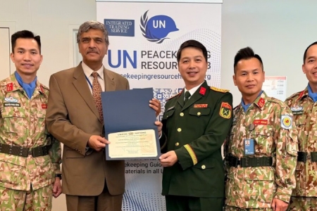 Dấu mốc quan trọng khẳng định tầm vóc năng lực huấn luyện gìn giữ hòa bình Liên hợp quốc của Việt Nam