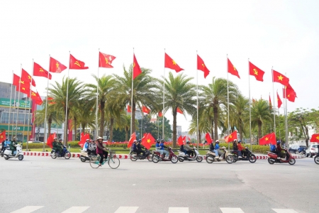 Hải Phòng: Hơn 100 cán bộ, đoàn viên tham gia diễu hành tuyên truyền về bầu cử