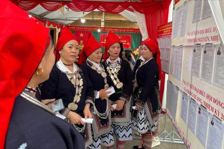 Đến 13 giờ: 88,2% cử tri Thái Nguyên đã tham gia bỏ phiếu