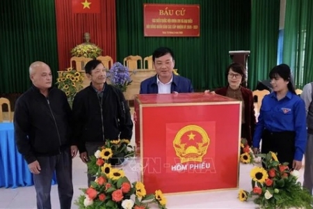 Lâm Đồng: Cử tri nô nức đi bầu cử đại biểu Quốc hội và HĐND các cấp