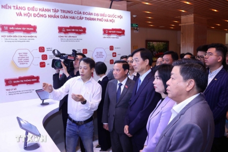 Hà Nội khai trương nền tảng điều hành tập trung của Đoàn ĐBQH và HĐND hai cấp