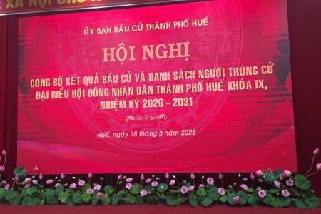Huế: Công bố danh sách 53 người trúng cử đại biểu HĐND khóa IX