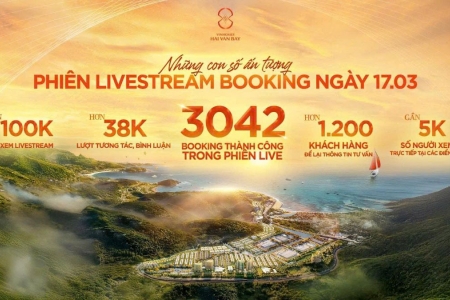 Nhận hơn 3.000 booking trong phiên livestream: Vinhomes Hải Vân Bay tạo “cơn địa chấn” chưa từng có