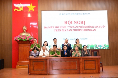 Phường Hồng An ra mắt mô hình “Tổ dân phố không ma túy”