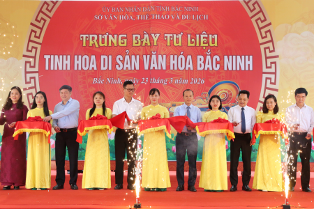 Khai mạc Trưng bày tư liệu “Tinh hoa di sản văn hóa Bắc Ninh”