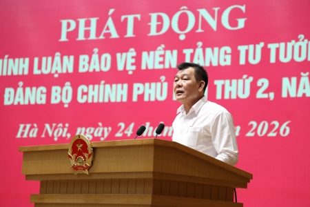 Đảng ủy Chính phủ phát động ‘Cuộc thi chính luận về bảo vệ nền tảng tư tưởng của Đảng’