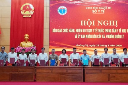 Quảng Trị bàn giao trạm y tế về UBND cấp xã quản lý