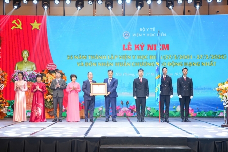 Viện Y học biển đón nhận Huân chương Lao động hạng Nhất nhân Kỷ niệm 25 năm thành lập