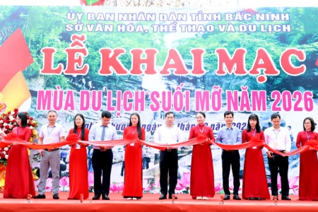 Bắc Ninh: Khai mạc Mùa du lịch suối Mỡ năm 2026