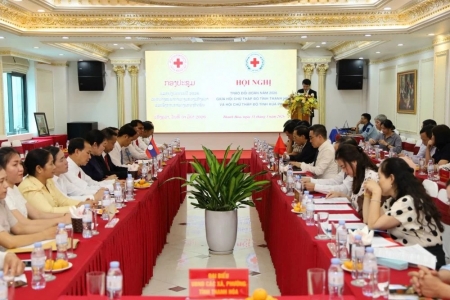 Hội Chữ thập đỏ tỉnh Thanh Hóa và tỉnh Hủa Phăn tổ chức hội nghị trao đổi đoàn năm 2026