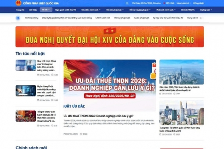 Cổng Pháp luật quốc gia: Nền tảng số đưa pháp luật đến gần người dân