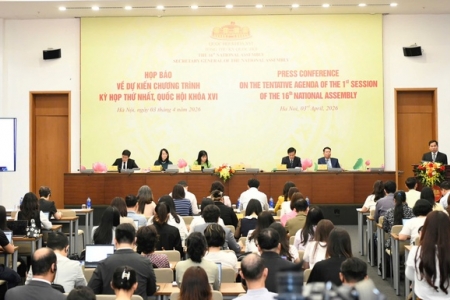 Kỳ họp thứ nhất, Quốc hội khóa XVI sẽ khai mạc vào sáng 6/4