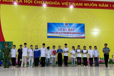 Lào Cai: Ra mắt “Câu lạc bộ thanh niên nói không với ma túy” tại xã Nghĩa Đô