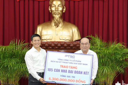 PTSC trao tặng 105 căn nhà Đại đoàn kết tại Cần Thơ