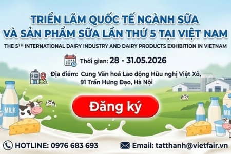 Sắp diễn ra Triển lãm quốc tế ngành Sữa và sản phẩm Sữa - Vietnam Dairy 2026