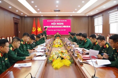 Thanh Hóa: Giao nhiệm vụ tập huấn cán bộ Ban Chỉ huy Quân sự xã, phường năm 2026