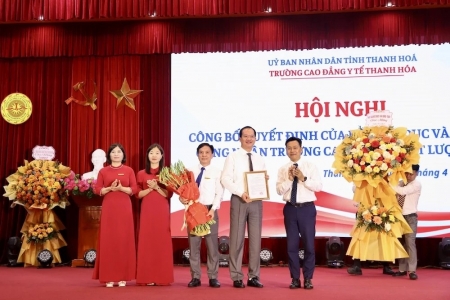 Trường Cao đẳng Y tế Thanh Hóa được công nhận đạt chuẩn chất lượng cao