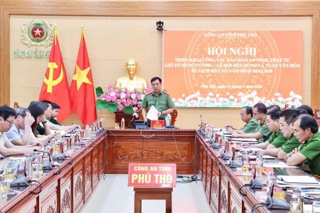 Huy động hơn 1.000 cán bộ, chiến sĩ bảo đảm an ninh Giỗ Tổ Hùng Vương 2026