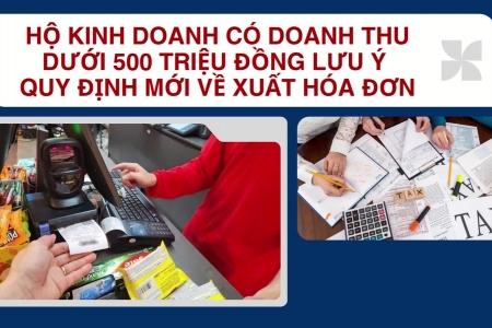 Ngừng sử dụng hóa đơn điện tử với hộ kinh doanh có doanh thu dưới 500 triệu đồng