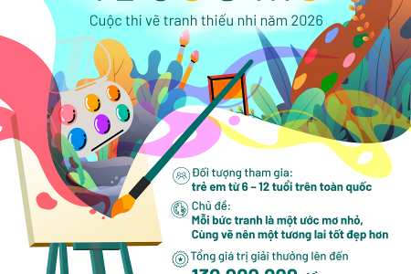 Cuộc thi vẽ tranh thiếu nhi “Cùng BIDV vẽ ước mơ”