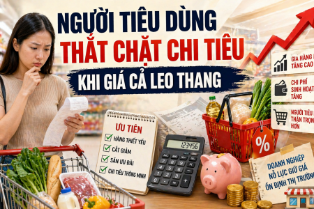Người tiêu dùng thắt chặt chi tiêu khi giá cả leo thang