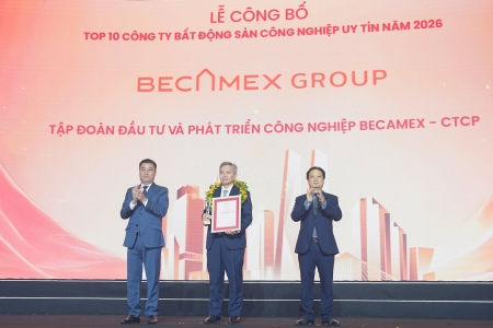 Becamex tiếp tục giữ vị trí số 1 trong bảng xếp hạng nhóm Bất động sản công nghiệp