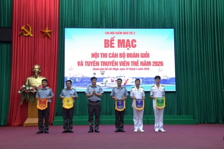 Chi đội Kiểm ngư số 2 tổ chức thành công Hội thi cán bộ Đoàn giỏi và Tuyên truyền viên trẻ năm 2026