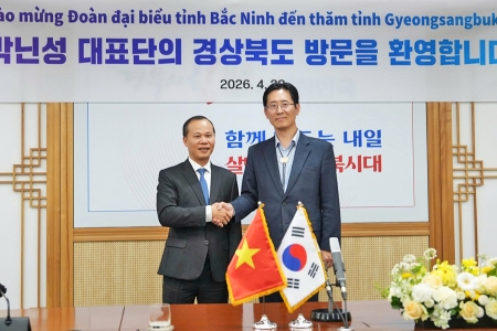 Đoàn công tác tỉnh Bắc Ninh thăm, làm việc tại tỉnh Gyeongsangbuk-do