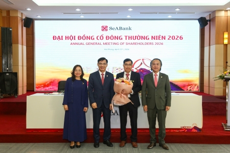Đại hội đồng cổ đông thường niên 2026: SeABank chốt trả cổ tức 20,5%, tăng vốn lên 34.688 tỷ đồng
