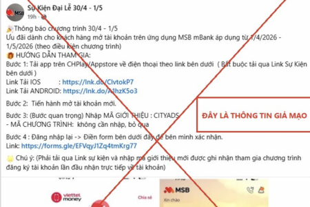 Cảnh giác chiêu trò lừa đảo “tặng tiền” qua ứng dụng ngân hàng giả mạo