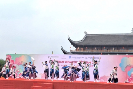 Liên hoan Yosakoi Việt Nam 2026: Điểm nhấn giao lưu văn hóa quốc tế tại Ninh Bình