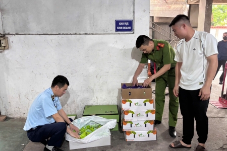 Lực lượng Quản lý thị trường Hà Nội siết chặt kiểm tra an toàn thực phẩm