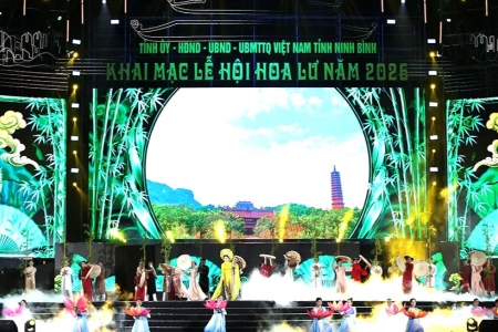 Ninh Bình khai mạc Lễ hội Hoa Lư năm 2026: Phát huy di sản, kiến tạo tương lai