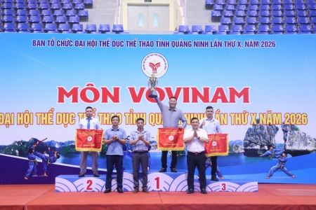 Đại hội TDTT tỉnh Quảng Ninh lần thứ X, năm 2026: Đoàn đặc khu Vân Đồn vô địch môn Vovinam