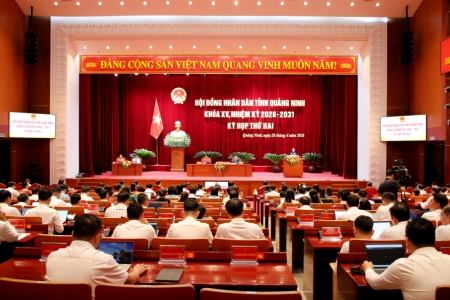 Khai mạc kỳ họp thứ 2 - kỳ họp chuyên đề HĐND tỉnh Quảng Ninh khóa XV