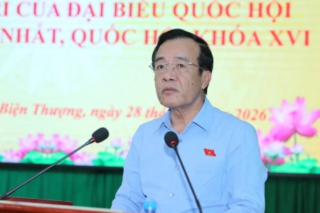 Bí thư Tỉnh ủy, Trưởng Đoàn ĐBQH tỉnh Thanh Hóa tiếp xúc cử tri xã Biện Thượng