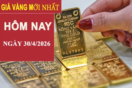Giá vàng hôm nay 30/4: Trong nước giảm mạnh, chênh lệch với thế giới vẫn neo cao