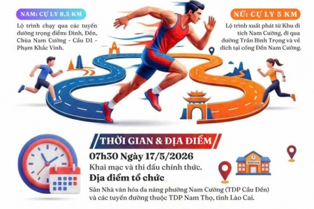 Phường Nam Cường (Lào Cai): Sẵn sàng cho Giải Việt dã mở rộng năm 2026