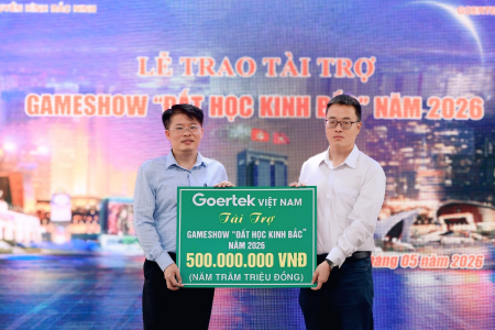 Công ty TNHH Goertek Vina tài trợ 500 triệu đồng cho Gameshow 'Đất học Kinh Bắc'
