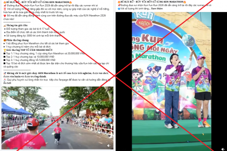 Ninh Bình: Cảnh báo lừa đảo mạo danh tổ chức giải chạy cho trẻ em