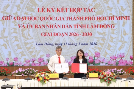 Lâm Đồng ký kết hợp tác với Đại học Quốc gia TP Hồ Chí Minh giai đoạn 2026 - 2030