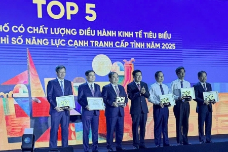 Phú Thọ ghi dấu ấn trong TOP 5 về chất lượng điều hành kinh tế năm 2025