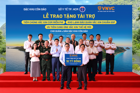 VNVC trao gói tài trợ hơn 10 tỷ đồng, miễn phí vắc xin cúm 3 năm và tặng kho bảo quản vắc xin hiện đại cho Côn Đảo